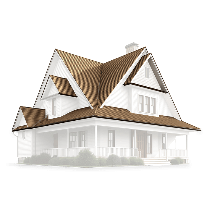 A home with its roof highlighted — RoofRep scores every roof in your market